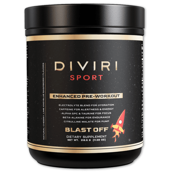 DIVIRI® Sport Enhnaced Pre-Workout | Vegan and Sugar Free Supplement