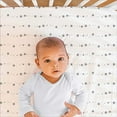 thumbnail image 3 of The Peanutshell Grey Moon & Stars Fitted Crib Sheet Set, Unisex 4 Pack Celestial Print, Grey & White, 3 of 4