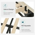 thumbnail image 6 of Linsy Home Full Bed Frame With Ergonomic Headboard & Storage Shelf, Wood Platform Bed Frame with Lights, Outlets & USB, Off-white, 6 of 7