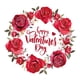 thumbnail image 3 of Pegatina de San Valentín para nevera, diseño de corazones y rosas, romántica para la pared del hogar. Estilo A, 3 of 9