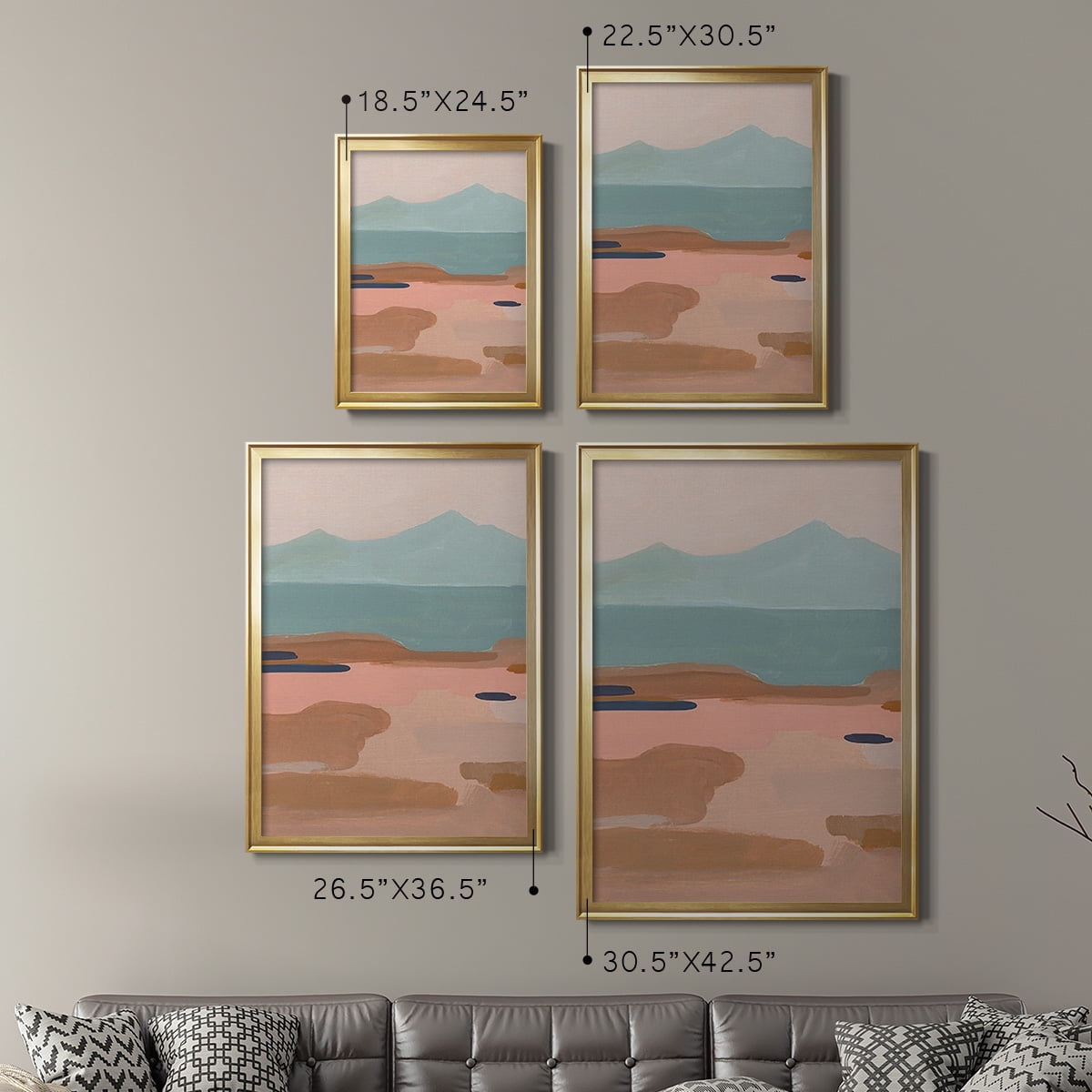 Desert Sunrise II Premium Framed Print, in Gold, Black, or Silver - Ready to Hang