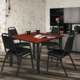 thumbnail image 3 of Regency Kee 48 in Square Breakroom Table- Cherry Top, Black Legs, 4 Restaurant Stack Chairs, 3 of 8