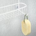 thumbnail image 4 of mDesign Extra Wide Stainless Steel 2-Tier Bathroom Shower Over Door Caddy, White, 4 of 5