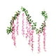 thumbnail image 2 of Guirnalda de glicinia de seda blanca - enredaderas de flores artificiales de 6,56 pies para bodas y decoración del hogar, flores colgantes beige azul morado, 2 of 6