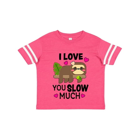 

Inktastic I Love You Slow Much with Sloth on Treebranch Gift Toddler Boy or Toddler Girl T-Shirt