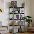 thumbnail image 2 of The Atlas 36" W Laminated Heavy Duty Metal Shelving Unit 4000 Lbs Boltless Garage Storage Shelves Utility Rack Shelf Warehouse Pantry Shed 36" W x 18" D x 72" H, Black, 2 of 15