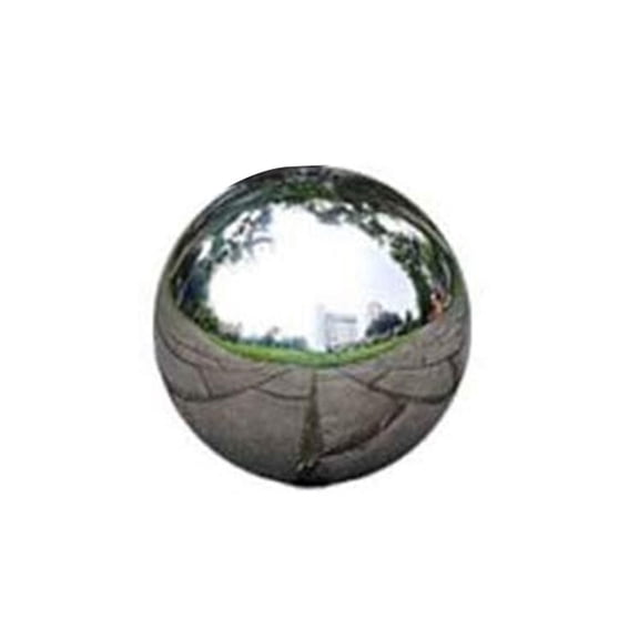 Stainless Steel Hollow Gazing Sphere, Metal Garden Decor, 2 in Diameter, Reflective Polished Finish, Garden Decorations Outdoor, Lawn and Garden, Silver, 1 Pc
