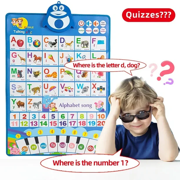 1 Baby And Toddler Hot Selling Animal Themed Audio Wall Chart Early Education Supplies BlueNoSize Gao Jinjia unisex