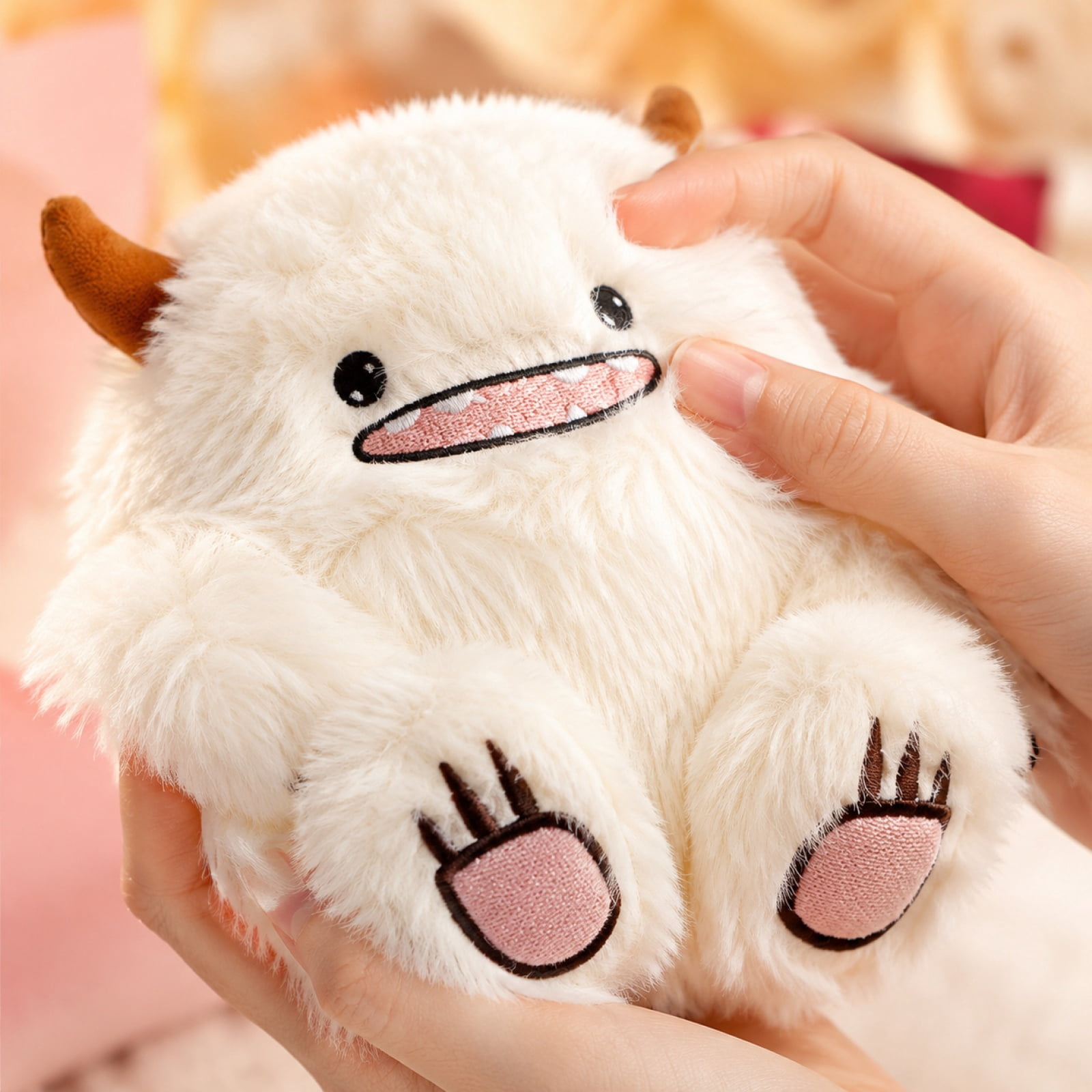 Random DunDun Cartoon Plush Blind Box, Family Series Collectible Action Figure, Soft Stuffed Cute Doll, Fluffy Aesthetic Ornament for Home Shelf Decor & Casual Gifts