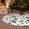 thumbnail image 6 of Sikiie Camping Caravan 2 30-48 inches {designName} Print Christmas Tree Skirt Snowman Xmas Tree Skirt with Edge Christmas Decorations for Holiday Party36", 6 of 7