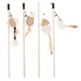 thumbnail image 1 of 4Pcs Interactive Cat Teasers Wear-resistant Cat Playthings Convenient Kitten Toys, 1 of 9