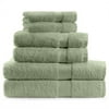 Clarissa Egyptian Cotton 6-Piece Towel Set, Fern