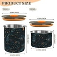 thumbnail image 3 of Constellation Moon Stars Airtight Coffee Bean Canister 17oz Food Storage Containers with Lids For Gournd, Tea, Sugar, Flour, Rice, Cereal, Candy Cookie Jar, 3 of 8