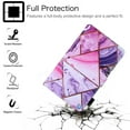thumbnail image 3 of Allytech Samsung Galaxy Tab A 7.0 Case, SM-T280 Case, Galaxy Tab A 7.0" 2016 Case, Folio Flip PU Leather Wallet Stand Cover for Samsung Galaxy Tab A 7.0 Inch Tablet 2016 Release,Purple Marble, 3 of 6