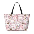 thumbnail image 2 of Fotbe Cute Rabbit Bolsa de Viaje para Playa - Resistente al Agua, Bolsa Tote de Gran Capacidad y Ligera con 7 Bolsillos para Mujeres y Hombres, 2 of 7