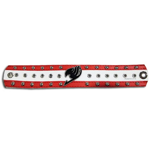 Fairy Tail Wristband Fairy Tail Logo Red White Pu New Licensed Ge Walmart Com Walmart Com