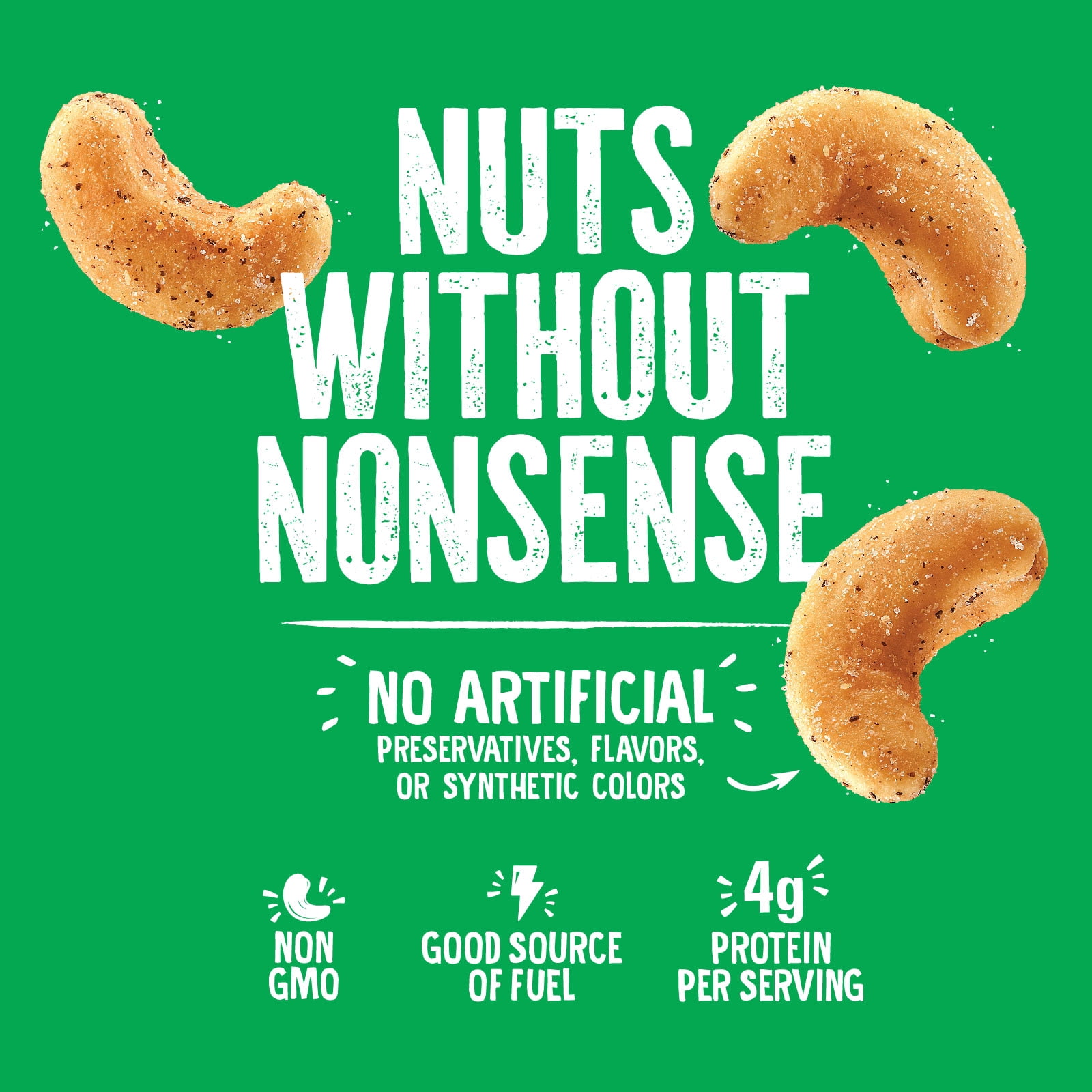 Emerald Nuts Jalapeno, Honey Glazed, Salt and Pepper Seasoned Cashews 5.5 oz Resealable bags (3 Pack Variety)