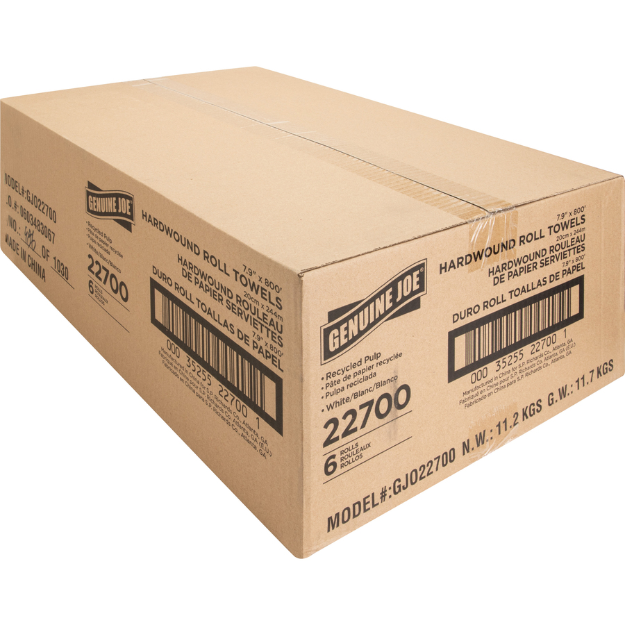 Genuine Joe Solutions Hardwound Roll Paper Towels, 6 Rolls photo 5