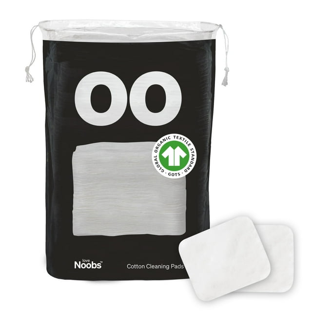 Love Noobs Almohadillas de algodón para bebé para cambio de pañales, 60 unidades, ultra suaves, orgánico, almohadillas de algodón extra grandes para piel sensible del bebé, sin pelusa, almohadillas
