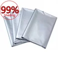 thumbnail image 2 of Cortina para ventana con sombreado del 99 % sin perforaciones, cortina parasol de tela con aislamiento térmico, cortina anti-UV plateada de doble cara, 2 of 6
