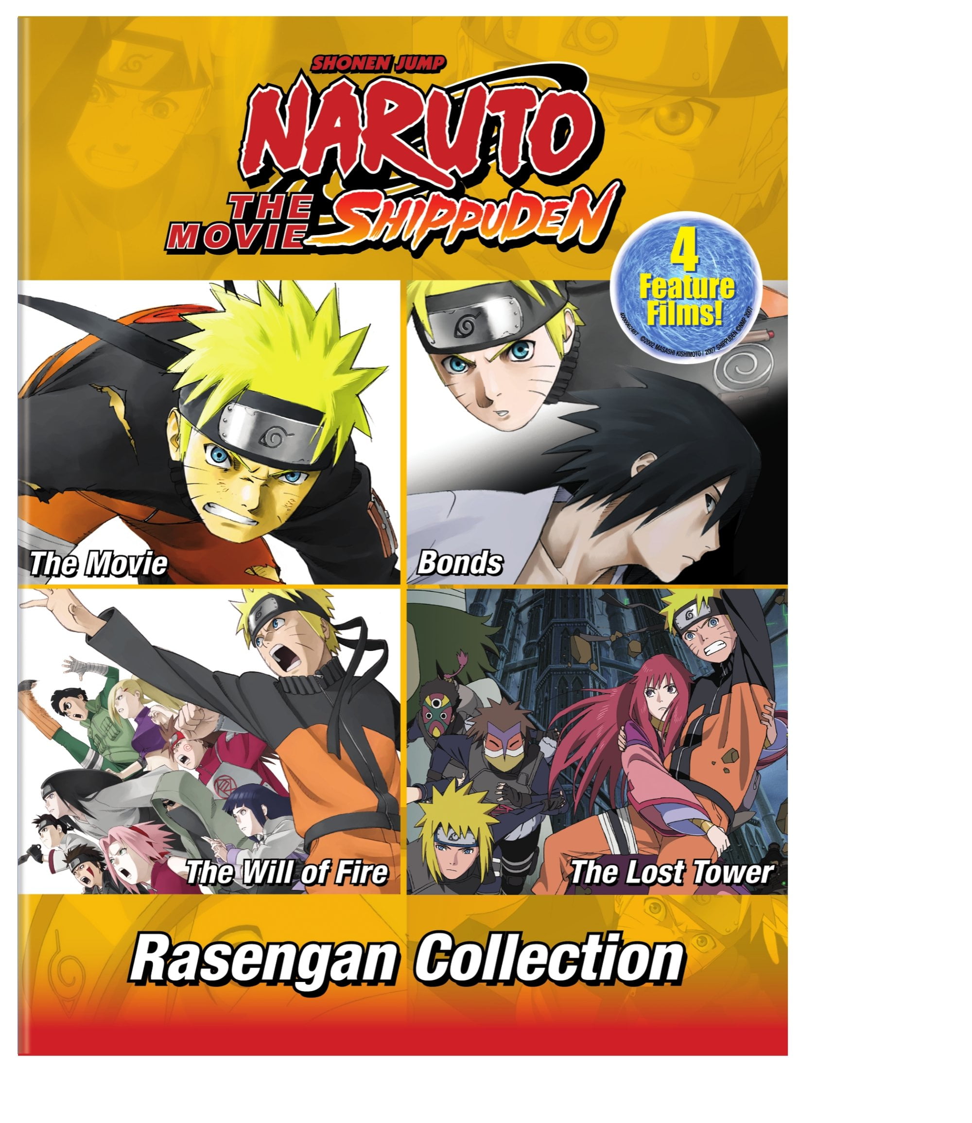 DVD Naruto Vol.1 - 720 End English Dubbed + 11 Movies