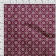 thumbnail image 4 of oneOone Velvet Dark Magenta Fabric Asian Suzani Sewing Material Print Fabric By The Yard 58 Inch Wide, 4 of 5