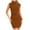 Coffee, variant on Evening Dresses for Women Midi Dresses for Women 2026 Women Summer Mini Dress Bodycon Ruched Neck Sleeveless Work formal Party Wedding Guest Dress