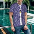 thumbnail image 6 of Vsdgher Lavender Flowers Mens T-Shirts Baseball Vintage Fashionable Lightweight Casual Crew Neck Slim Fit with Long Sleeves-X-Large, 6 of 7
