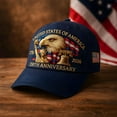 thumbnail image 4 of United States 250th Anniversary Hat, Adjustable Patriotic Commemorative Cap with Eagle and Liberty Design for Men and Women, 4 of 7