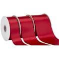 thumbnail image 5 of Ribbonitlux Scarlet Satin Ribbon 2.5 inch Double Sided Quality Satin for Weddings, Invitations, Sashes, Crafts, Apparel, Headbands - 50 Yds/roll, 5 of 6