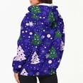 thumbnail image 3 of Puntoco Chaqueta Con Capucha Y Manga Larga Con Cremallera Y Estampado Navideño Informal Para Mujer, 3 of 6