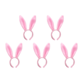 thumbnail image 2 of Diademas de Pascua Likrtyny Con Orejas de Conejo para Cosplay Fiesta para Mujeres Y Niñas Rosa, 2 of 5