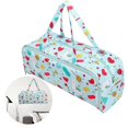 thumbnail image 2 of Bolsa De Almacenamiento De Ganchillo Colgante De Mano 600D Tela Oxford Patrón De Dibujos Animados Cremallera Bolsillo Lateral Para Agujas De Tejer Extra Largas Y Accesorios Monstrate HA015757-00, 2 of 7