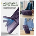thumbnail image 4 of Dexnor for iPhone 14 Pro Max Case with Slide Camera Cover & Adjustable Kickstand & Built-in Screen Protector,Compatible with MagSafe Shockproof Bumper Heavy-Duty Magnetic Protective Cover,Purple, 4 of 8