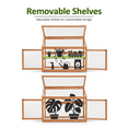 thumbnail image 6 of Mcombo 2-Tier Wooden Cold Frame Garden Greenhouse Raised Flower Planter Shelf Bed Protection 0160, 6 of 8
