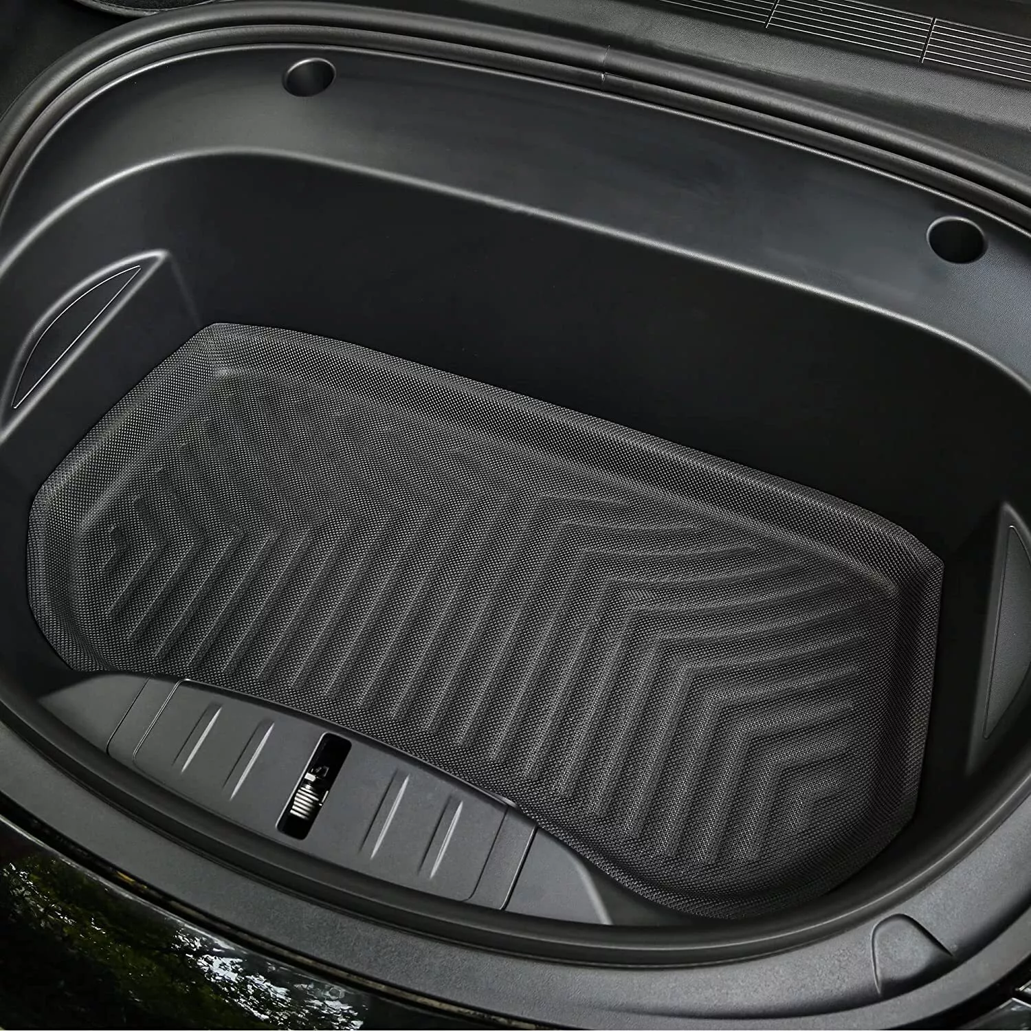 RVNI Floor Mats for Tesla Model Y 7 Seater 2024-2021 Fit Model Y Floor Mats Accessories with Cargo Trunk Mat Rear Backrest Mats All Weather Cargo Liners 9 PCS