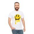 thumbnail image 4 of Dripping smiley face graphic tee Unisex Heavy Cotton Tee, 4 of 8
