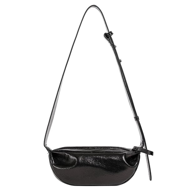 21010 Bolso Mujer Elegante Con Bandolera PU Plisado Con Nicho (negro)