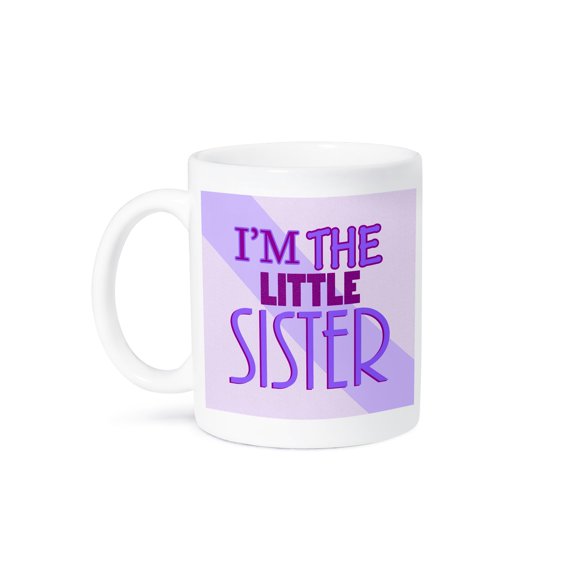 3dRose, Im the Little Sister Purple, 11oz Mug