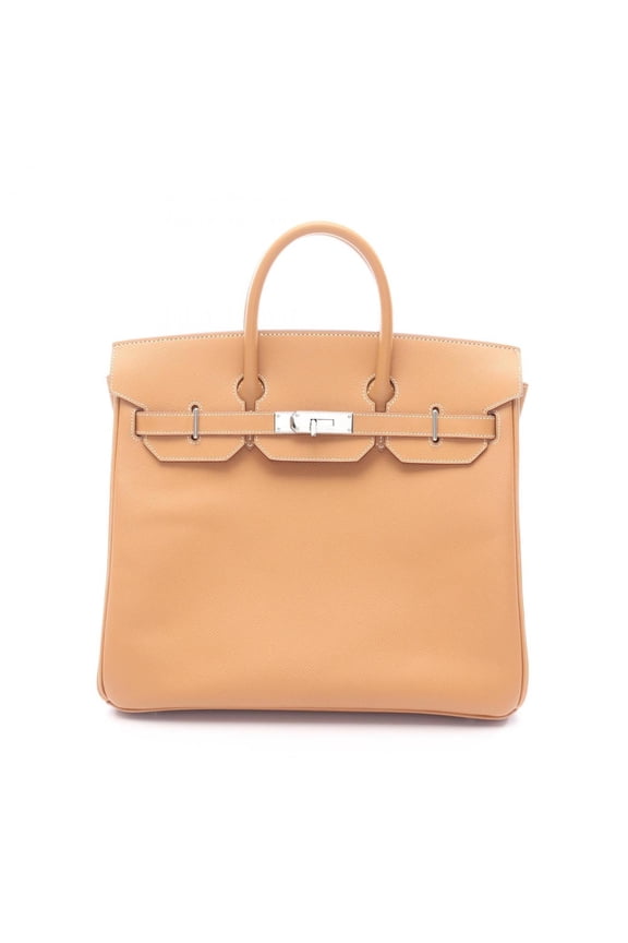 Pre-Owned Hermes Herms Haute Couture 32 Natural Handbag, Epsom Leather, Women's,... (Good)