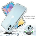 thumbnail image 4 of iPhone 12 Mini Case (5.4"), Rosebono Full-Body Rugged Ultra Transparency Hybrid Protective Case (Blue), 4 of 4