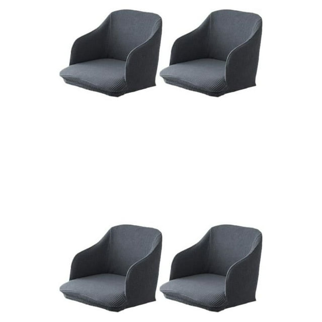 Transemion 2x Quick Installation And Easy Care Stretchy Chair Covers For Maintenance High Elastic Full darkgray 2Set