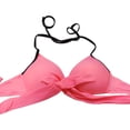thumbnail image 4 of FhsagQ Womens Swimsuit Sets Fish Net Ladies Triangle Separate Solid Color Bikini Candy Color Bikini Strap Swimsuit Sets for Women Bodysuit Crotchless Womens Swimsuit Sets Plus Size White M, 4 of 7