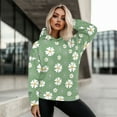 thumbnail image 5 of SCRAWLGOD Flower Hooded Sweatshirt Women Plus Pullover Sweaters for Women Crewneck Long Sleeve Tops for Women Loose Woman Hoodies with Designs for Skating Size XL, 5 of 7