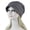 Grey, variant on Women Solid India Muslim Stretch Turban Hat Camouflage Hair Loss Head Scarf Wrap