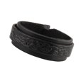 thumbnail image 4 of Brazalete de pulsera de múltiples capas de cuero en relieve Negro Sunnimix, 4 of 8