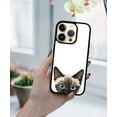 thumbnail image 5 of FINCIBO Soft Rubber Protector Cover Case for Apple iPhone 14 Pro 6.1" 2022, Animal Siamese Kitten Cat, 5 of 5