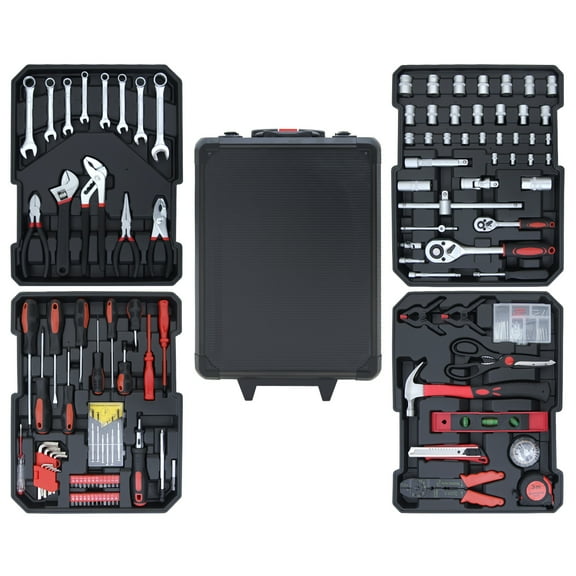 Hantinstom 678p Complete Home Tool Set, Versatile Rolling Tool Kit