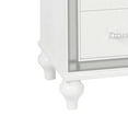 thumbnail image 4 of Modern Style Wooden Chest with Mock Croc Panels, White, 4 of 5