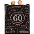 thumbnail image 1 of LHSHID Happy 40th Birthday Decorations Women Blanket Flannel Soft and Comfortable Anti static Bed Sofa Blanket 60x80in, 1 of 5